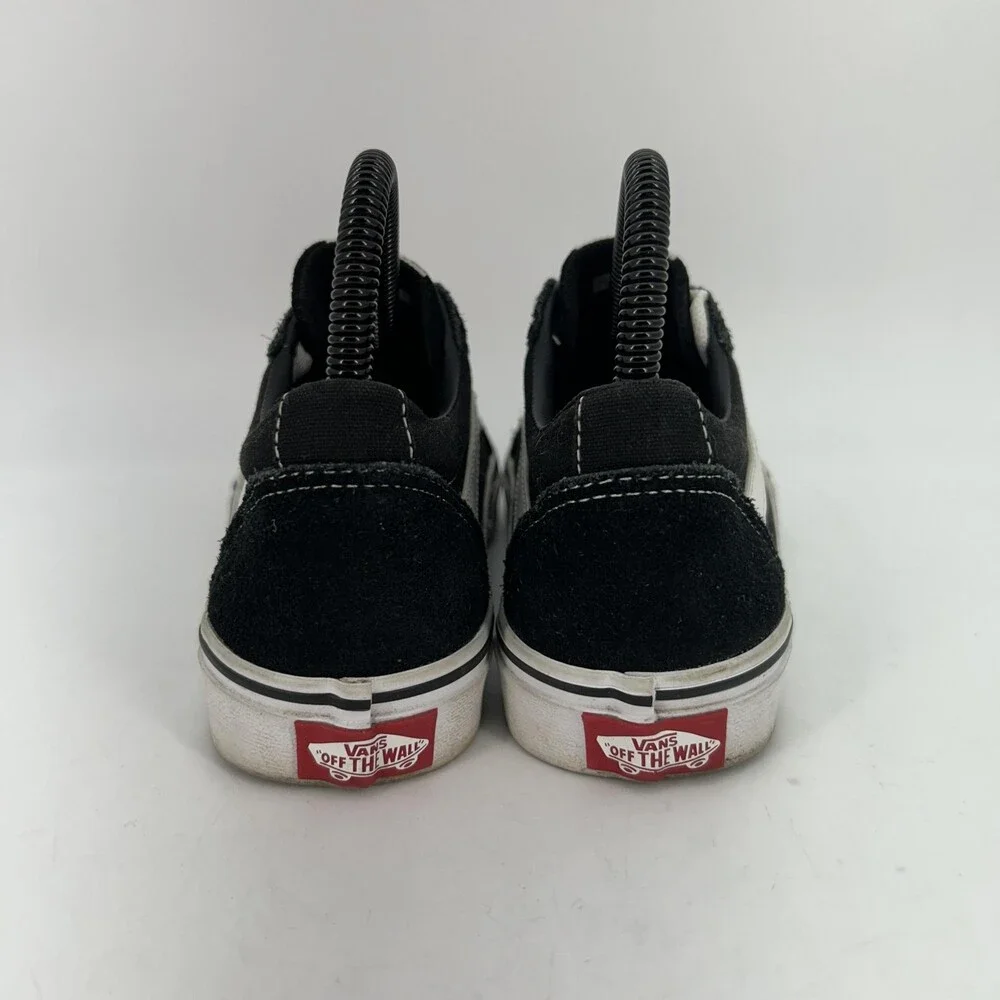 Vans Old Skool Shoes Womens Size 6 Black White Suede Canvas Skate Sneakers